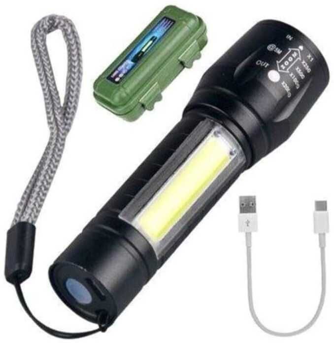 Desk Lamp Light with Gift Box.Focus Zoom Torch Light with 3 Modes 4 hrs Torch Emergency Light-image-15
