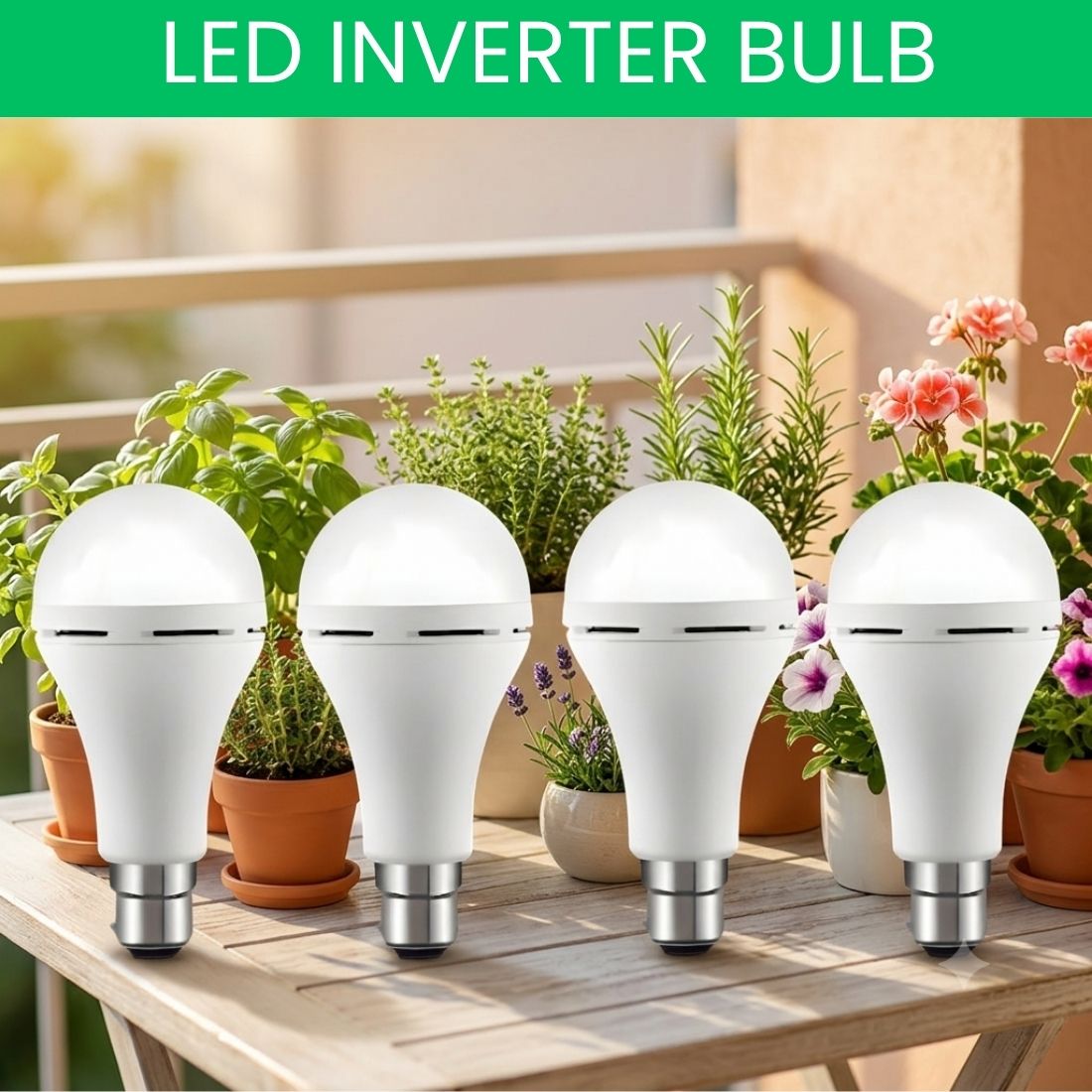 guggu Rechargeable LED Emergency Bulb, Inverter Backup Light for Home Pack of-4 BO475 4 hrs Bulb Emergency Light-picture-20