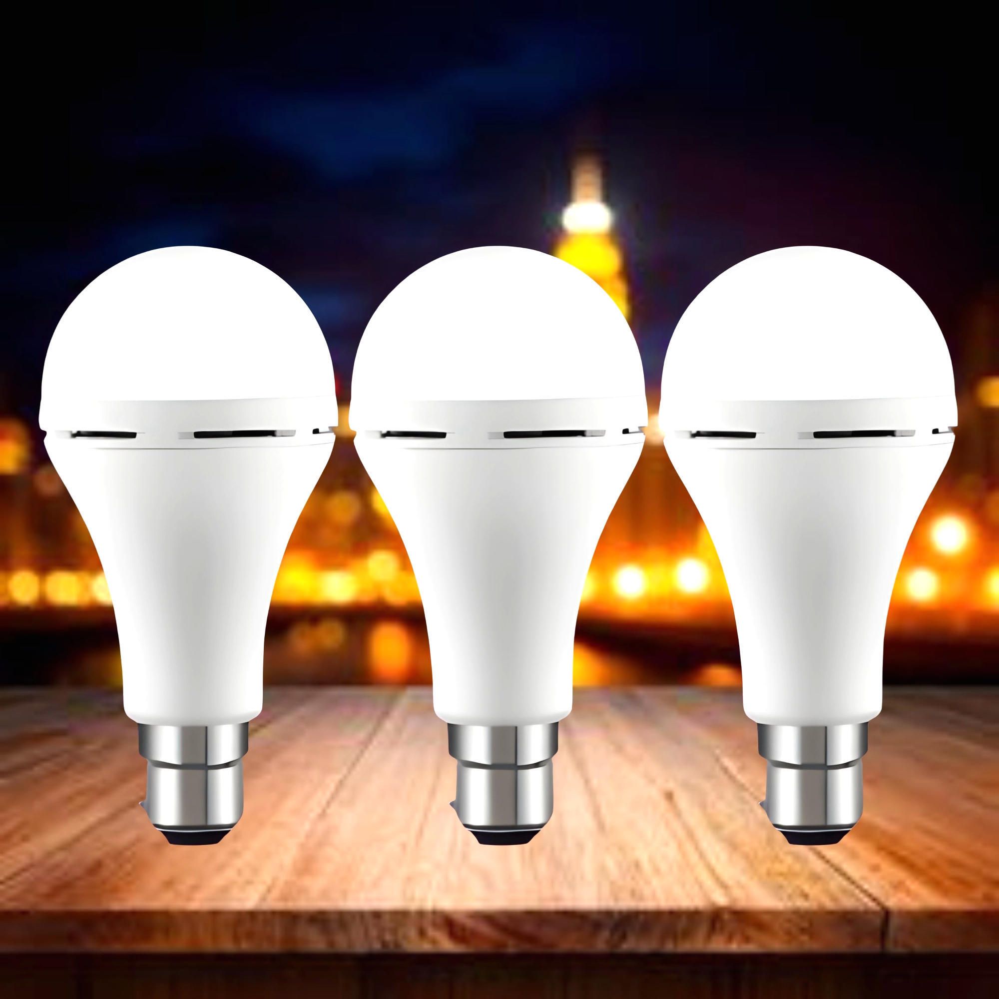 Emergency 12W Inverter LED Bulb with 2000mAh Rechargeable Battery Pack of 3 O289 4 hrs Bulb Emergency Light-image-43