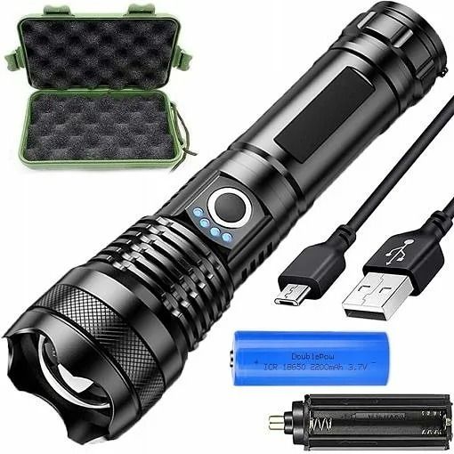 hymasa M983 Zoom Torch Light Rechargeable High Brightness LED 10 hrs Torch Emergency Light-picture-47