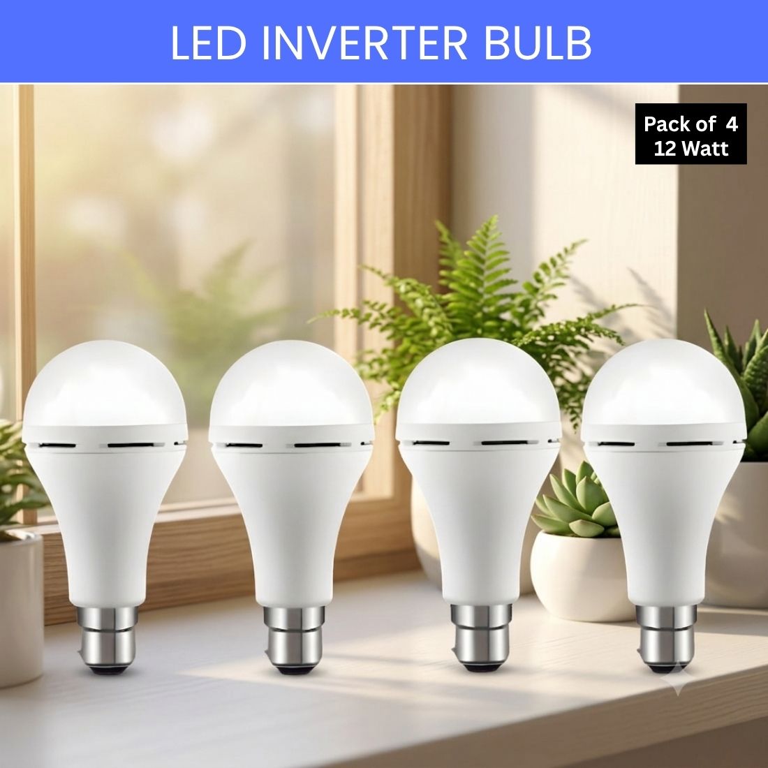 frony Rechargeable Emergency LED Bulb, Power Cut Backup Light For Home Pack of-4 JT431 4 hrs Bulb Emergency Light-picture-49