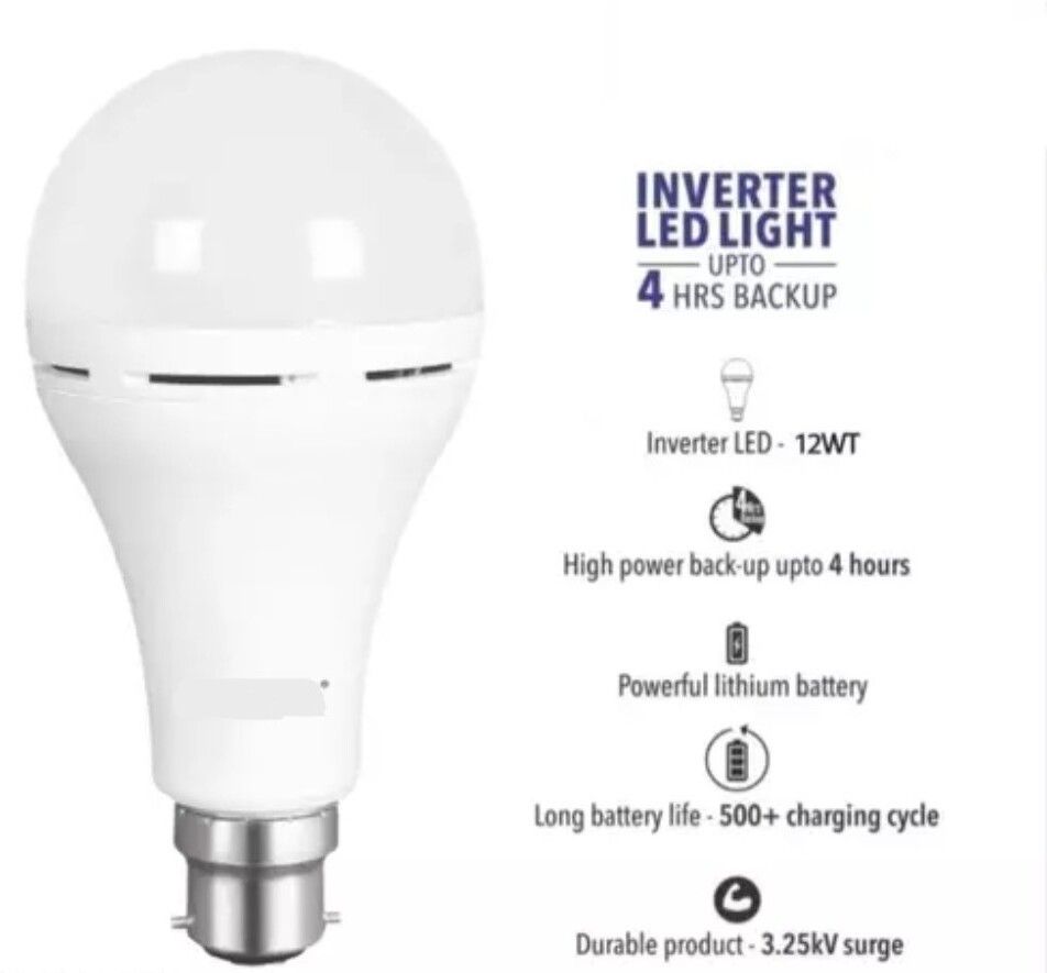 12W INVERTER BULB WITH PACK OF 1 4 hrs Bulb Emergency Light-image-22