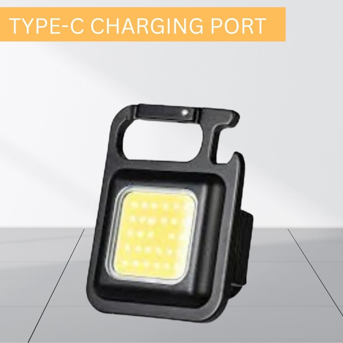 Mini (LED COBB) Keychain Flashlight With4 Light Modes Folding Bracket BottleB35 4 hrs Torch Emergency Light-image-12