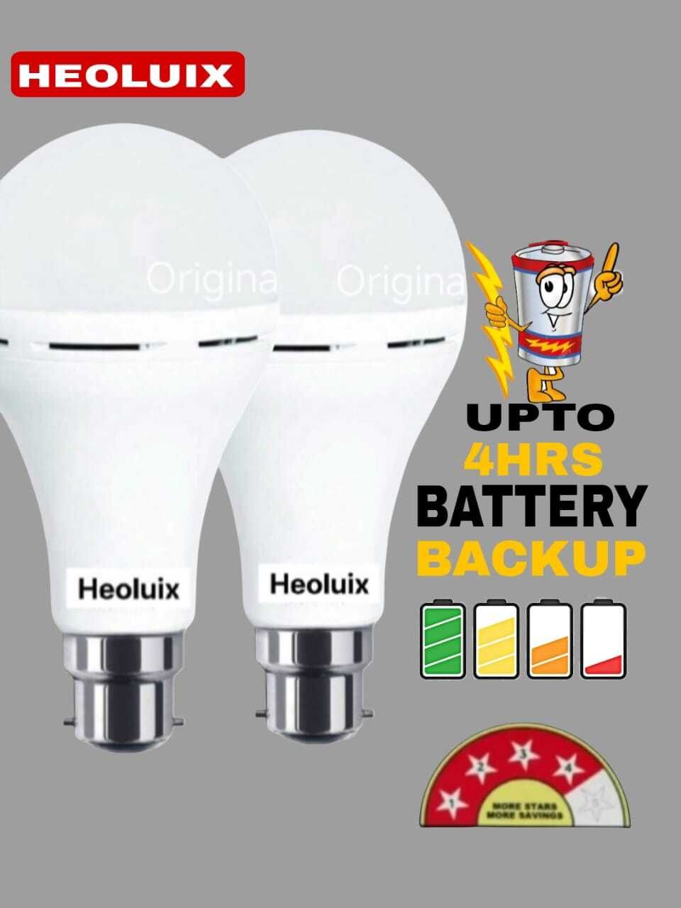 12W Rechargeable Emergency Bulb 4Hrs Backup 4 hrs Bulb Emergency Light