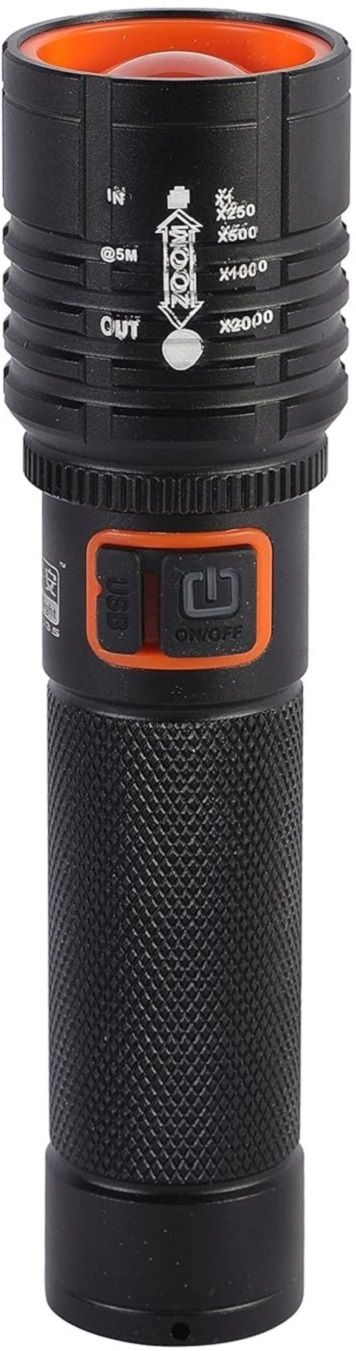 akr Metal Led Torch Light Long Range 1000 Meter 1 Km High Power Zoomable & Type-C 5 hrs Torch Emergency Light-picture-15