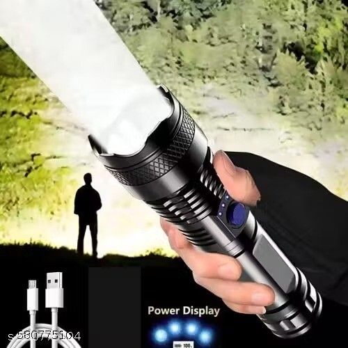 zeno volt AD983 (ZOOMABLE METAL LED TORCH)5 Modes Flashlight, Torch Emergency Light Torch-picture-23