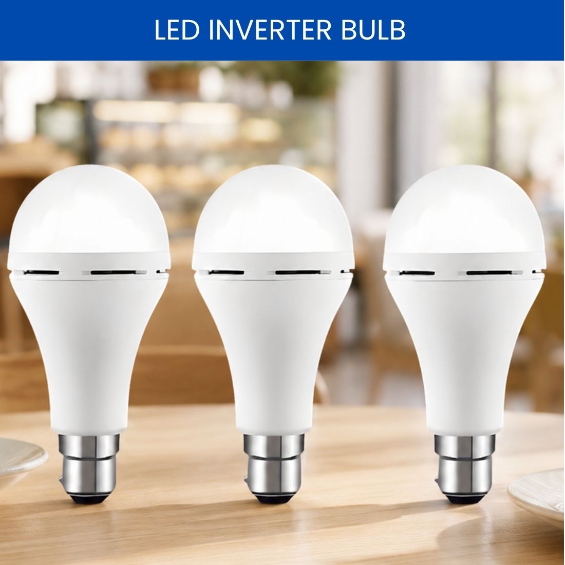 frony Rechargeable LED Emergency Bulb, Inverter Backup Light for Home Pack of-3 CY43 4 hrs Bulb Emergency Light-picture-9