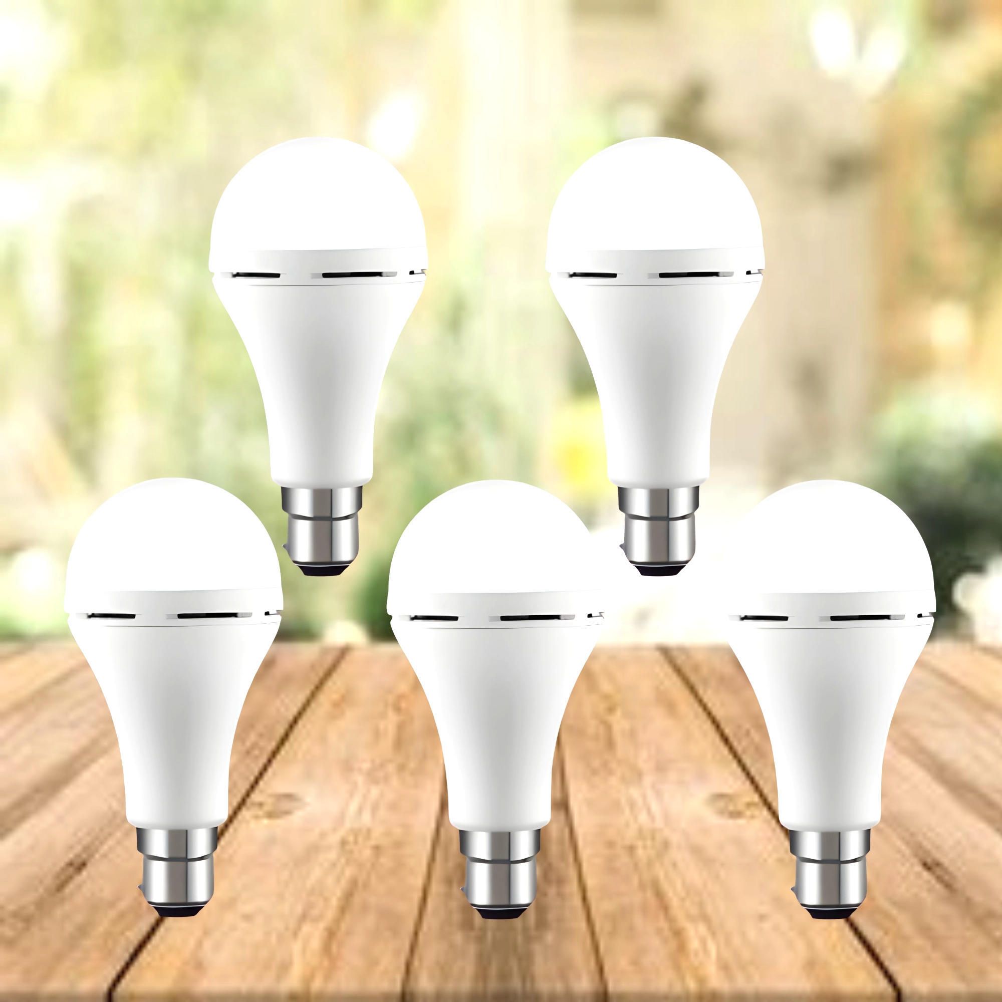 Emergency 12W Inverter LED Bulb with 2000mAh Rechargeable Battery Pack of 5 C414 4 hrs Bulb Emergency Light-image-47