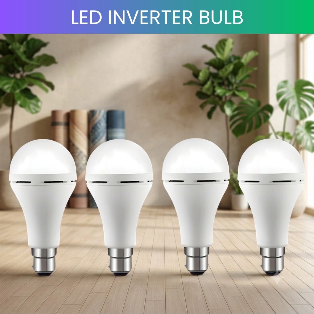 guggu Rechargeable LED Emergency Bulb, Inverter Backup Light for Home Pack of-4 NO318 4 hrs Bulb Emergency Light-picture-12