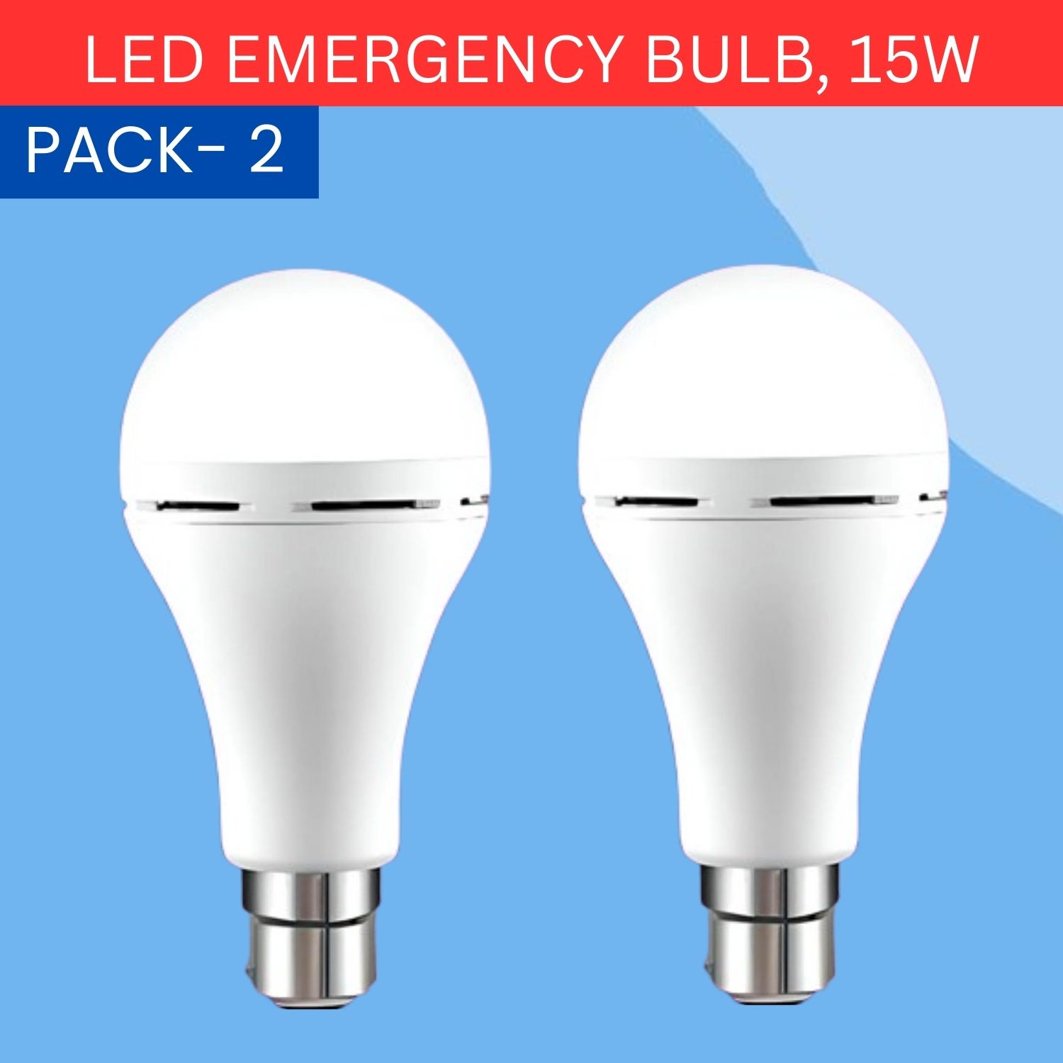15W Rechargeable Inverter LED Bulb with Upto 4H.Power Cut Lighting Pack of_2A265 4 hrs Bulb Emergency Light-image-28