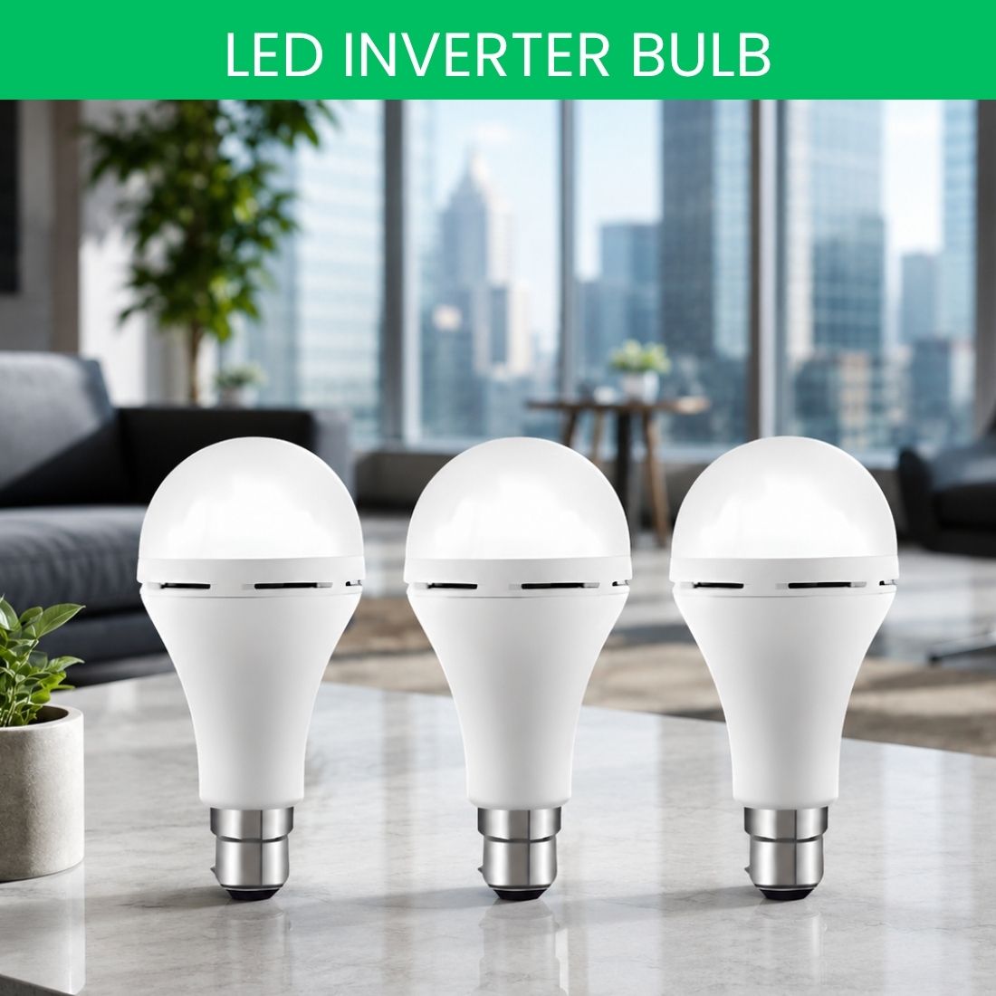 frony Rechargeable LED Emergency Bulb, Inverter Backup Light for Home Pack of-3 BY370 4 hrs Bulb Emergency Light-picture-0