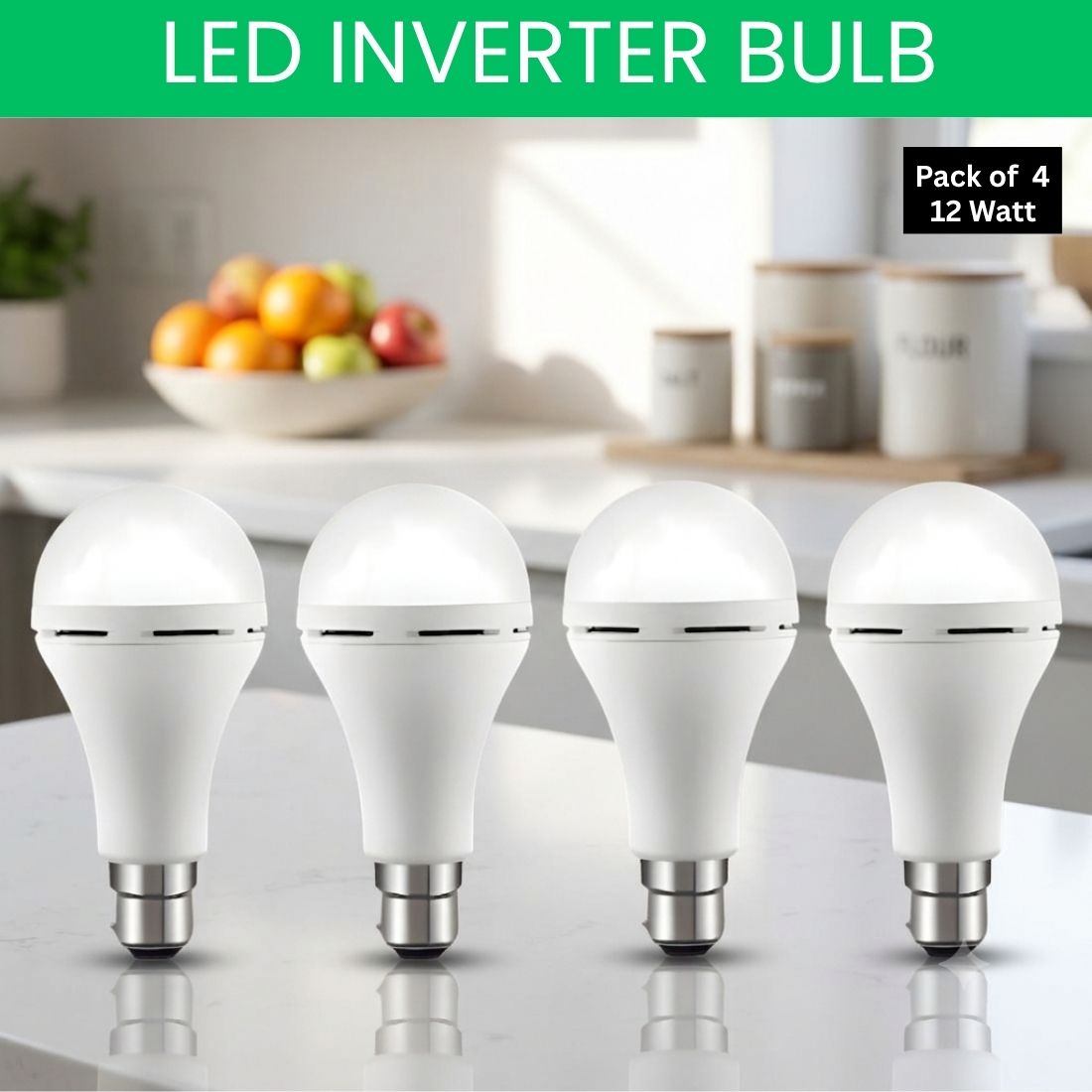Rechargeable Emergency LED Bulb, Power Cut Backup Light For Home Pack of-4 JI47 4 hrs Bulb Emergency Light-image-31
