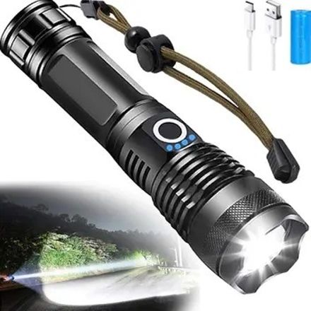 hymasa M983 LED Torch Rechargeable Emergency Flashlight 10 hrs Torch Emergency Light-picture-41
