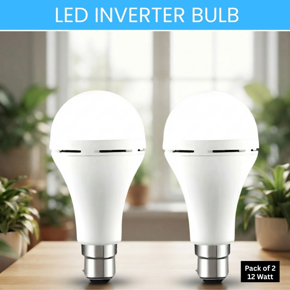 guggu Rechargeable Emergency LED Bulb, Power Cut Backup Light For Home Pack of-2 QK273 4 hrs Bulb Emergency Light-picture-4