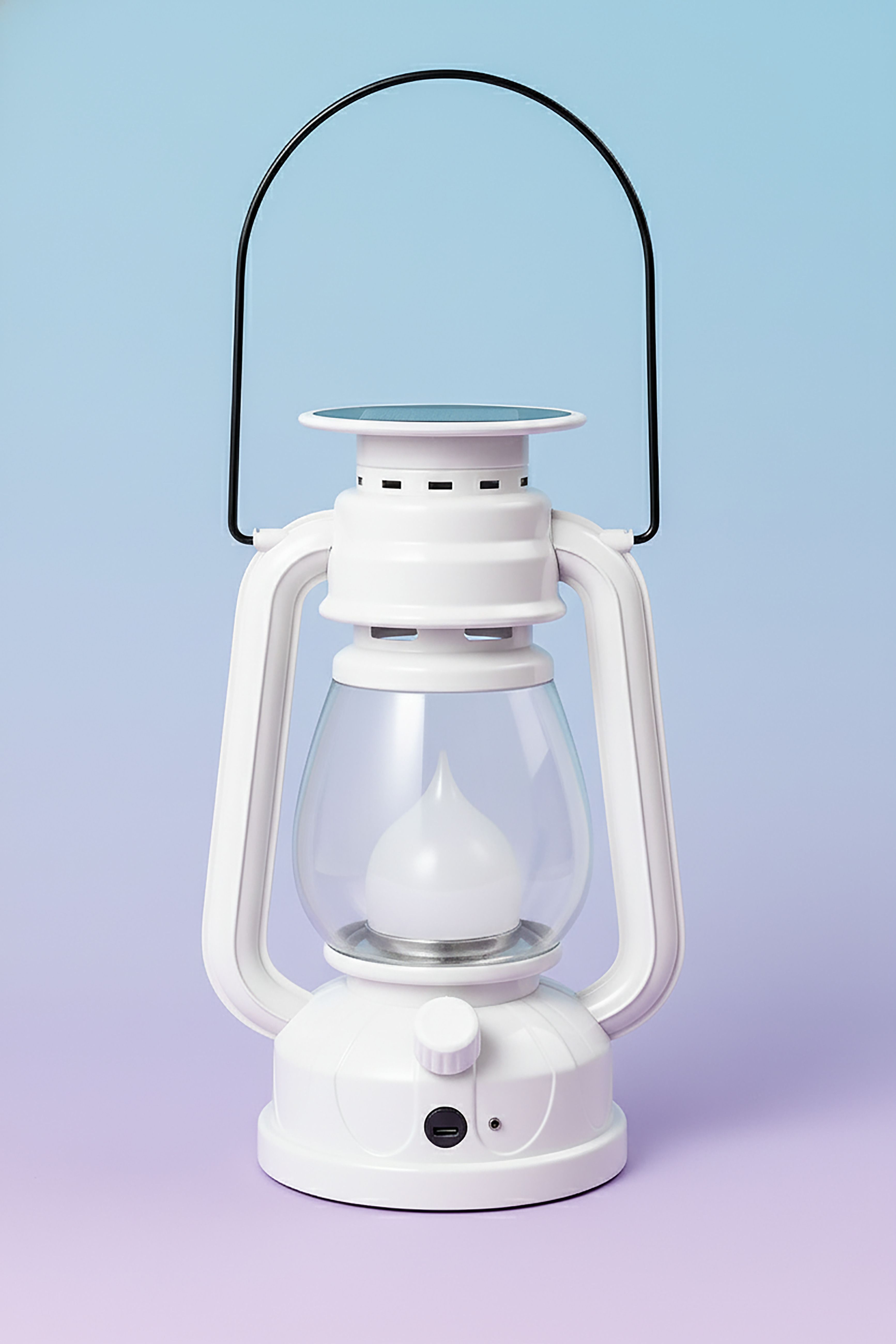 hovexs Hi-Bright LED with 1st Step Night Lamp Solar Rechargeable White Plastic Hanging Lantern-picture-15