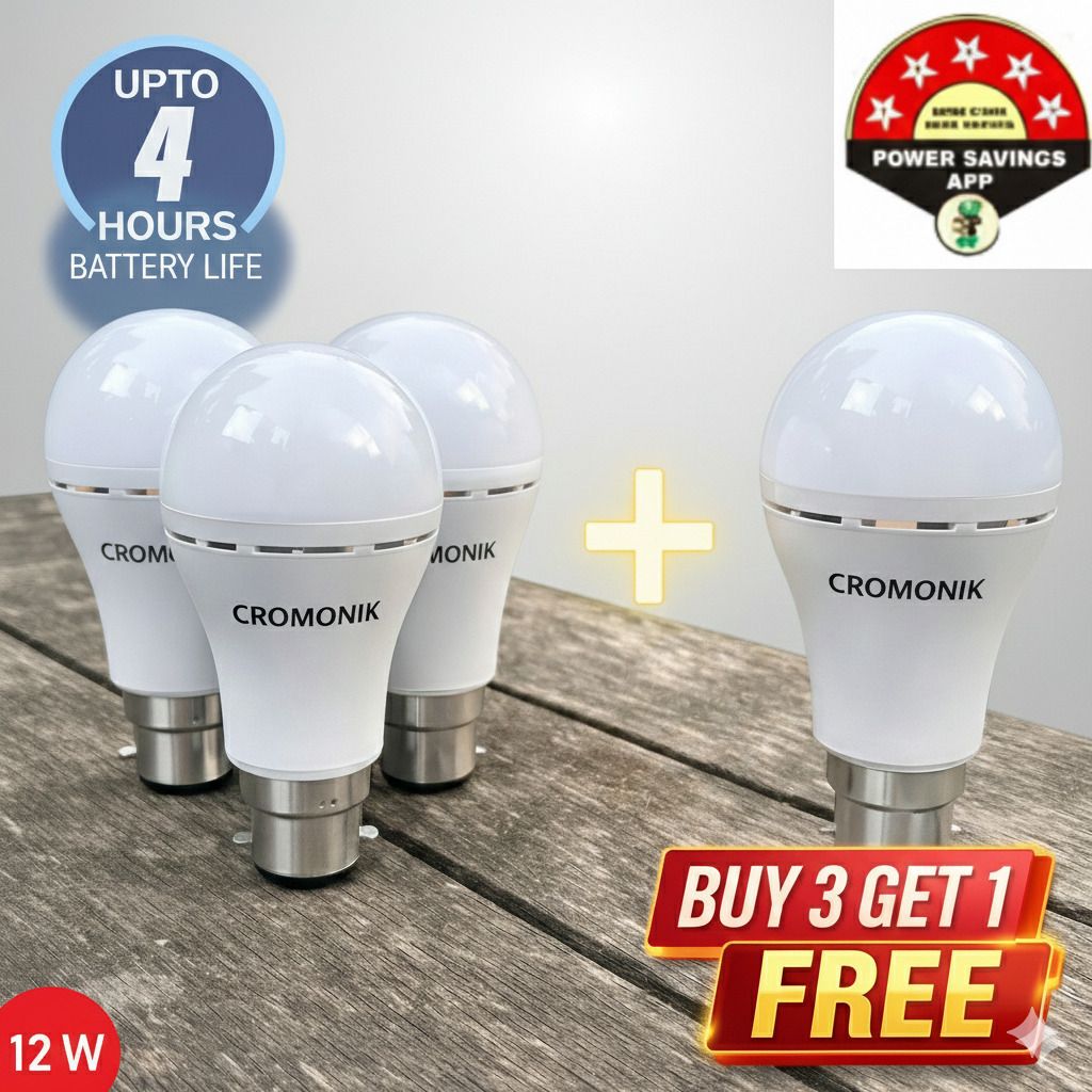 12W LED Inverter Bulb | Energy Efficient | 4H Backup 4 hrs Bulb Emergency Light-image-23