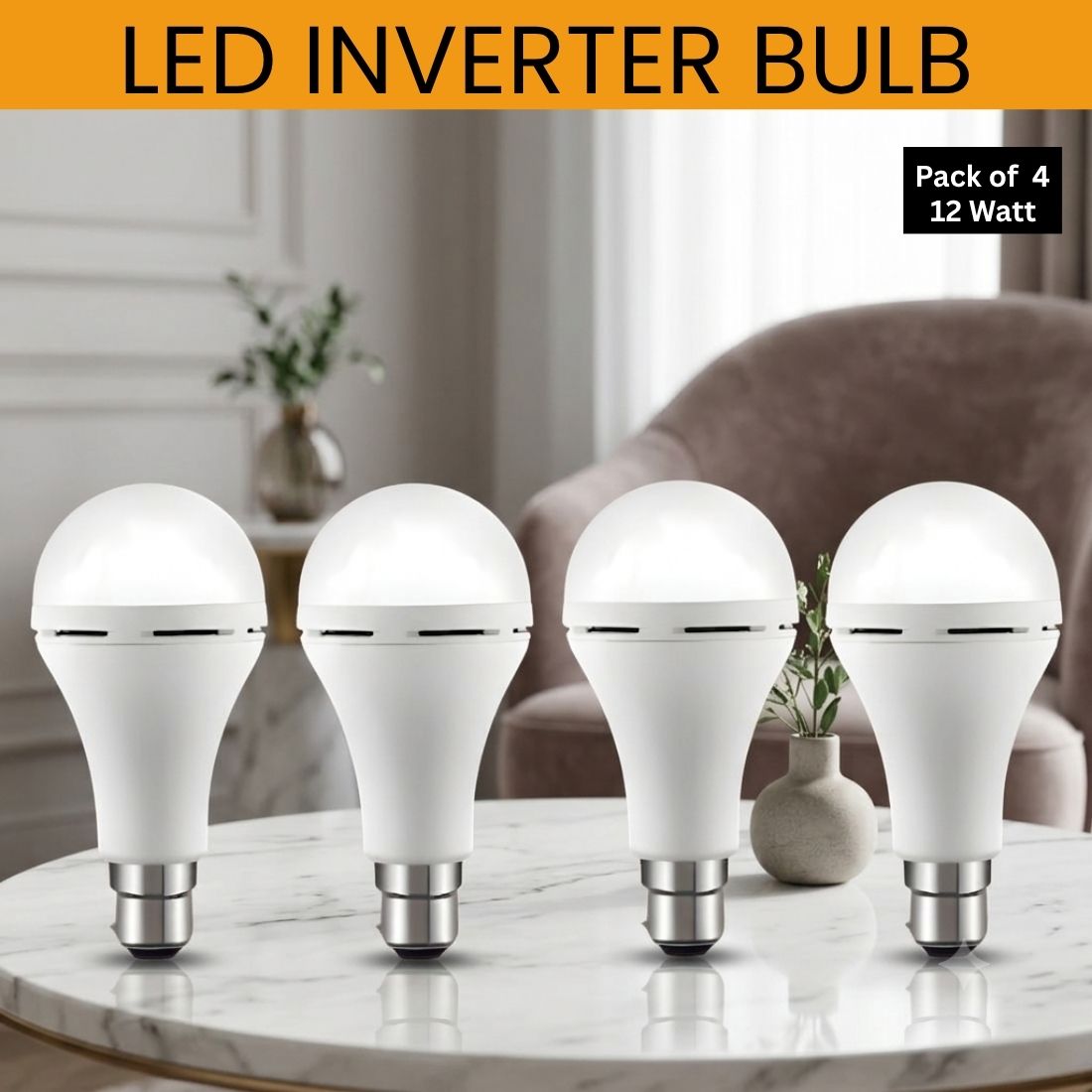 Rechargeable Emergency LED Bulb, Power Cut Backup Light For Home Pack of-4 KT330 4 hrs Bulb Emergency Light-image-38
