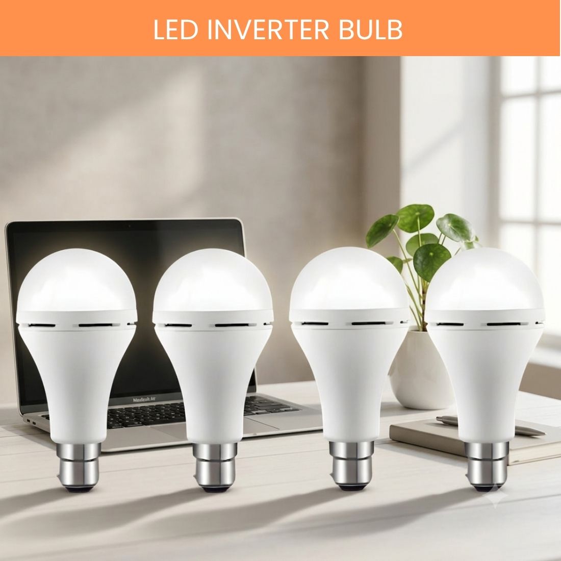 frony Rechargeable LED Emergency Bulb, Inverter Backup Light for Home Pack of-4 BY279 4 hrs Bulb Emergency Light-picture-38