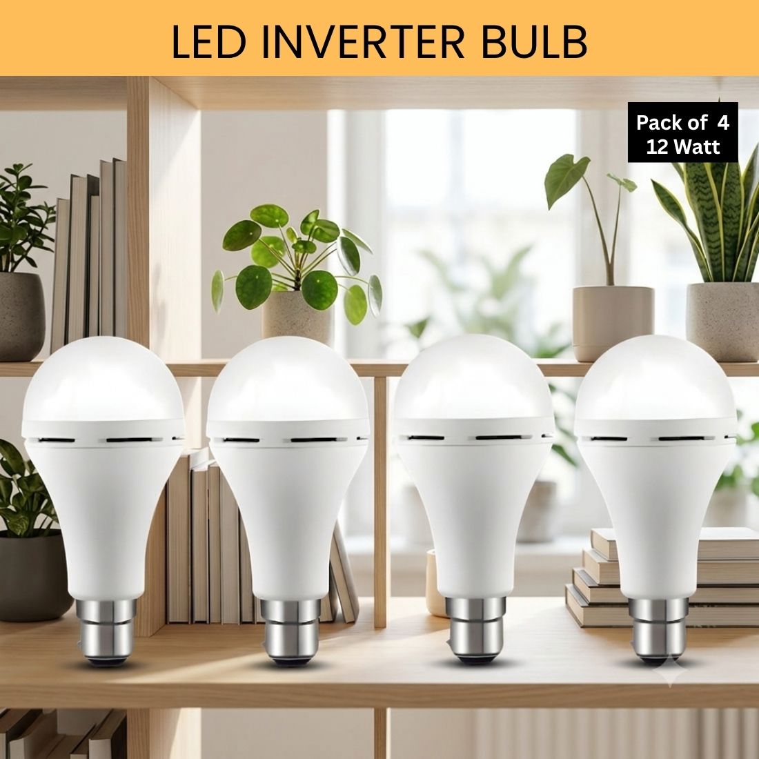 Rechargeable Emergency LED Bulb, Power Cut Backup Light For Home Pack of-4 HI204 4 hrs Bulb Emergency Light-image-18