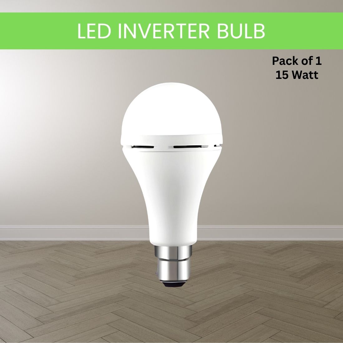 15W Rechargeable Emergency Inverter LED Bulb, Upto 4 Hours Battery For HomeI466 4 hrs Bulb Emergency Light-image-14