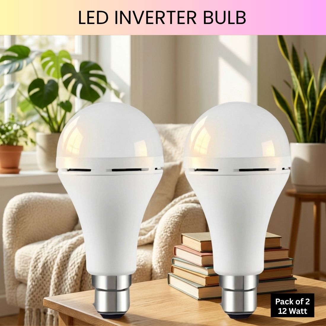 sacro Rechargeable Emergency LED Bulb, Power Cut Backup Light For Home Pack of-2 WF422 4 hrs Bulb Emergency Light-picture-15