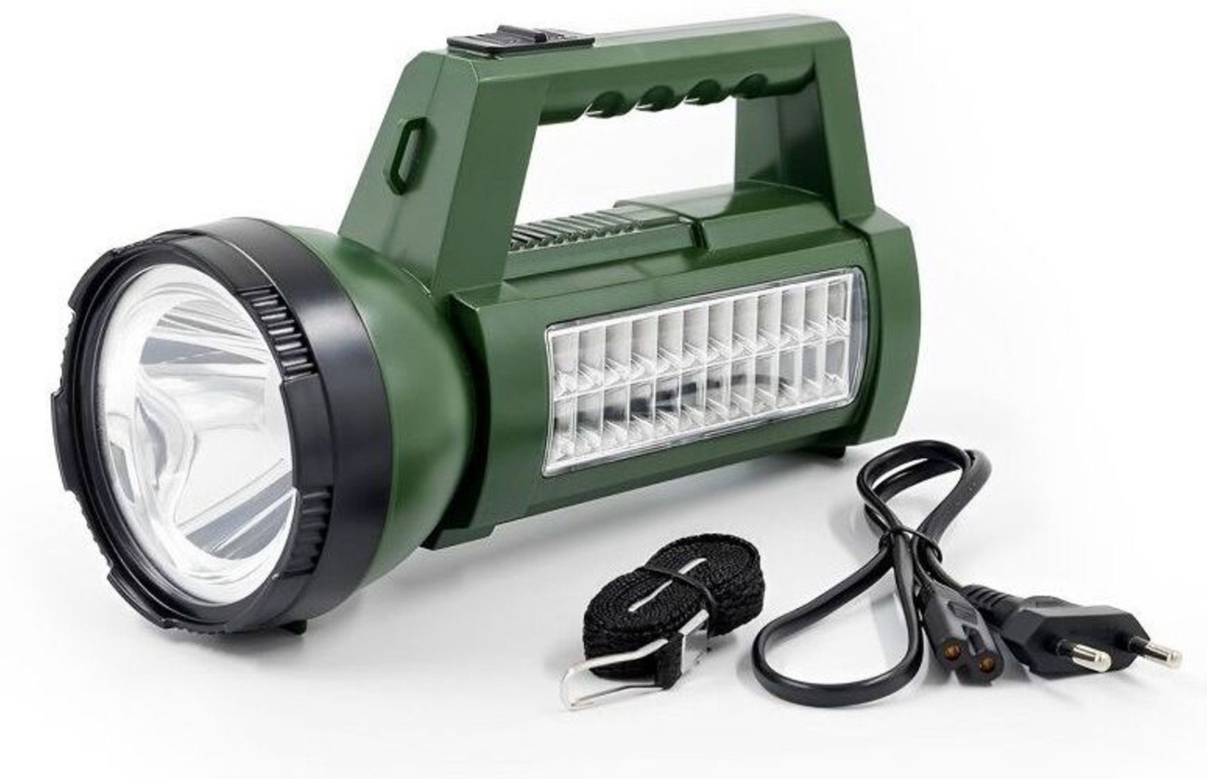 finaro Rechargeable LED Search Long Range Torch Light with Blinker + Side Home Tube 8 hrs Torch Emergency Light-picture-10