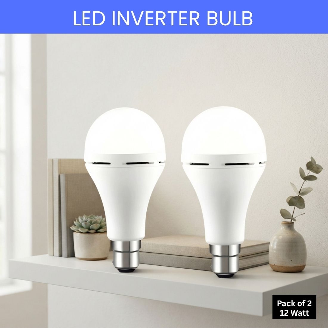 guggu Rechargeable Emergency LED Bulb, Power Cut Backup Light For Home Pack of-2 EK83 4 hrs Bulb Emergency Light-picture-47