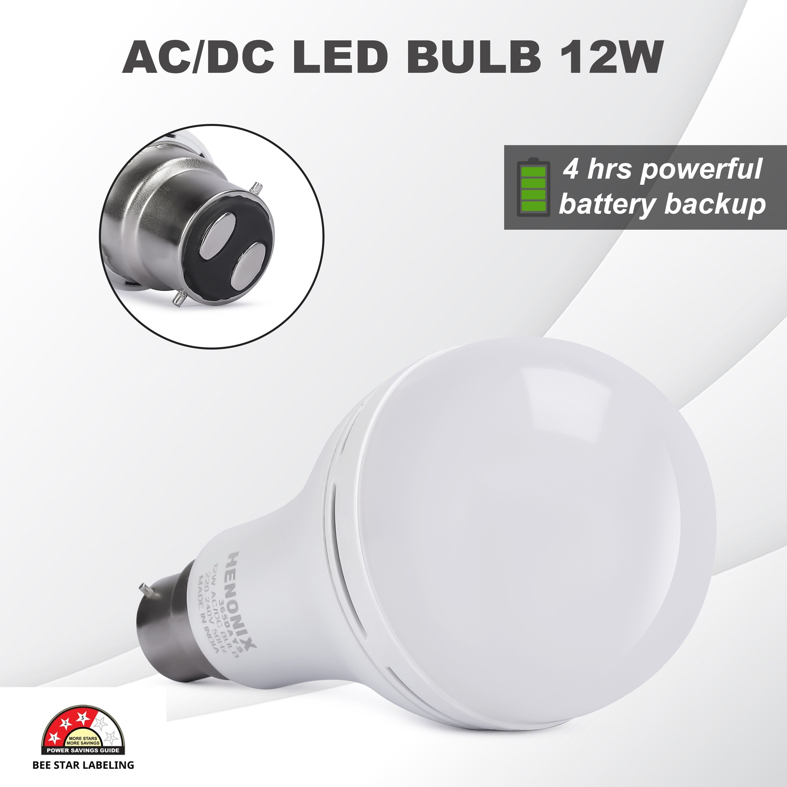 12W LED Emergency Bulb | Power Cut Light | Rechargeable Battery 4 hrs Bulb Emergency Light-image-24