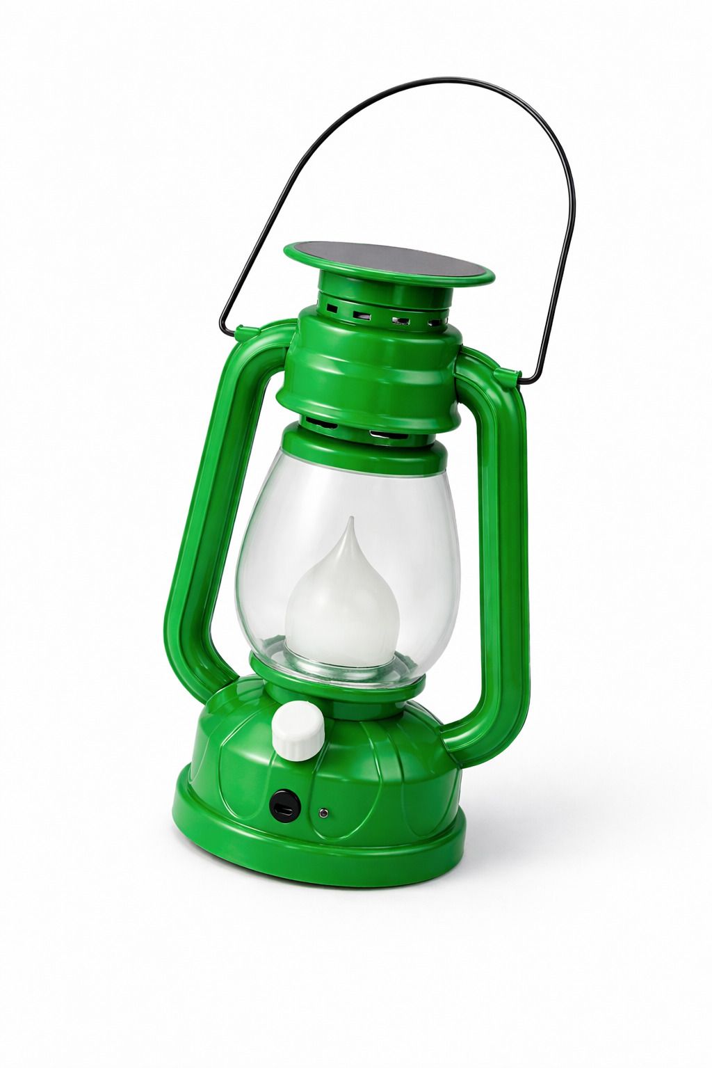 hovexs Hi-Bright LED with 1st Step Night Lamp Solar Rechargeable Green Plastic Hanging Lantern-picture-19