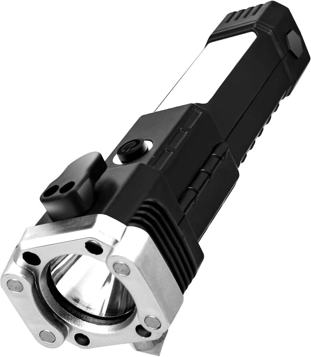 Rechargeable Multi Function LED Flashlight with Power Bank 4 hrs Torch Emergency Light-image-28