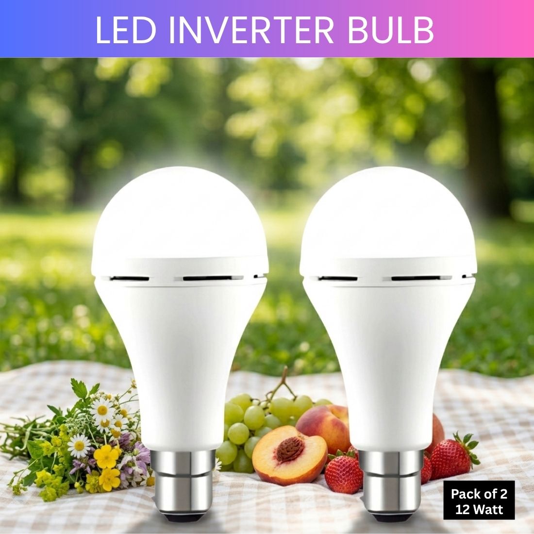 frony Rechargeable Emergency LED Bulb, Power Cut Backup Light For Home Pack of-2 WG246 4 hrs Bulb Emergency Light-picture-29