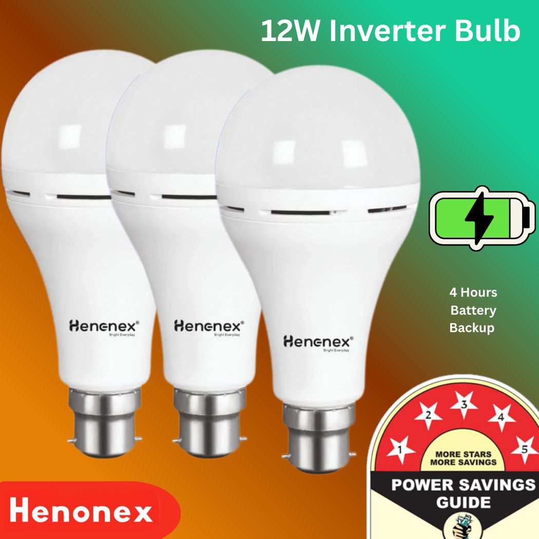 Emergency Bulb Combo of 3 | Automatic Power Cut Lighting Solution 4 hrs Bulb Emergency Light-image-25
