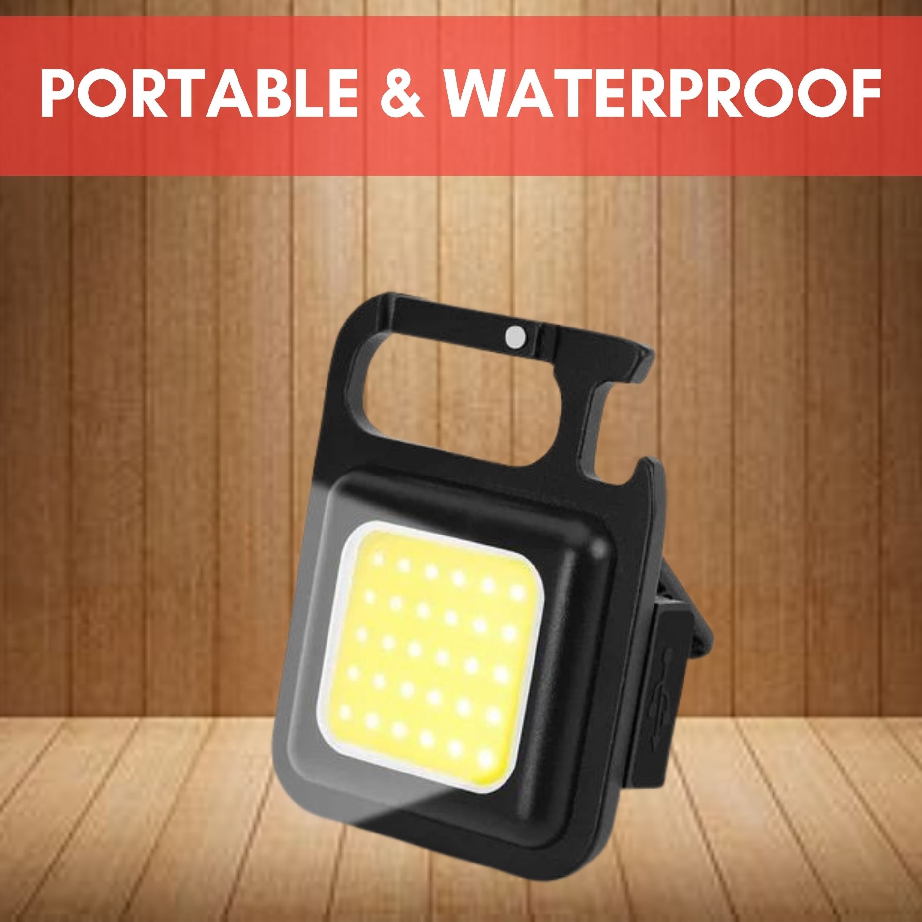sacro Rechargeable Small (COBB Light) With Keychain and 4 Hours Battery LifeE198 4 hrs Torch Emergency Light-picture-5