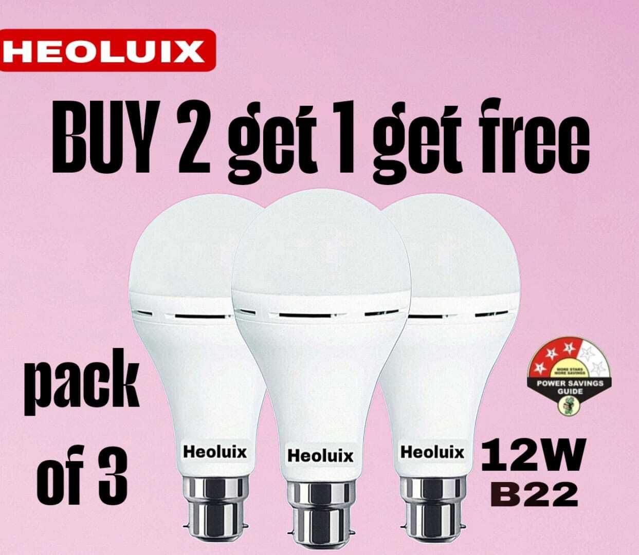 12 W Rechargeable bulb 4 hrs Bulb Emergency Light