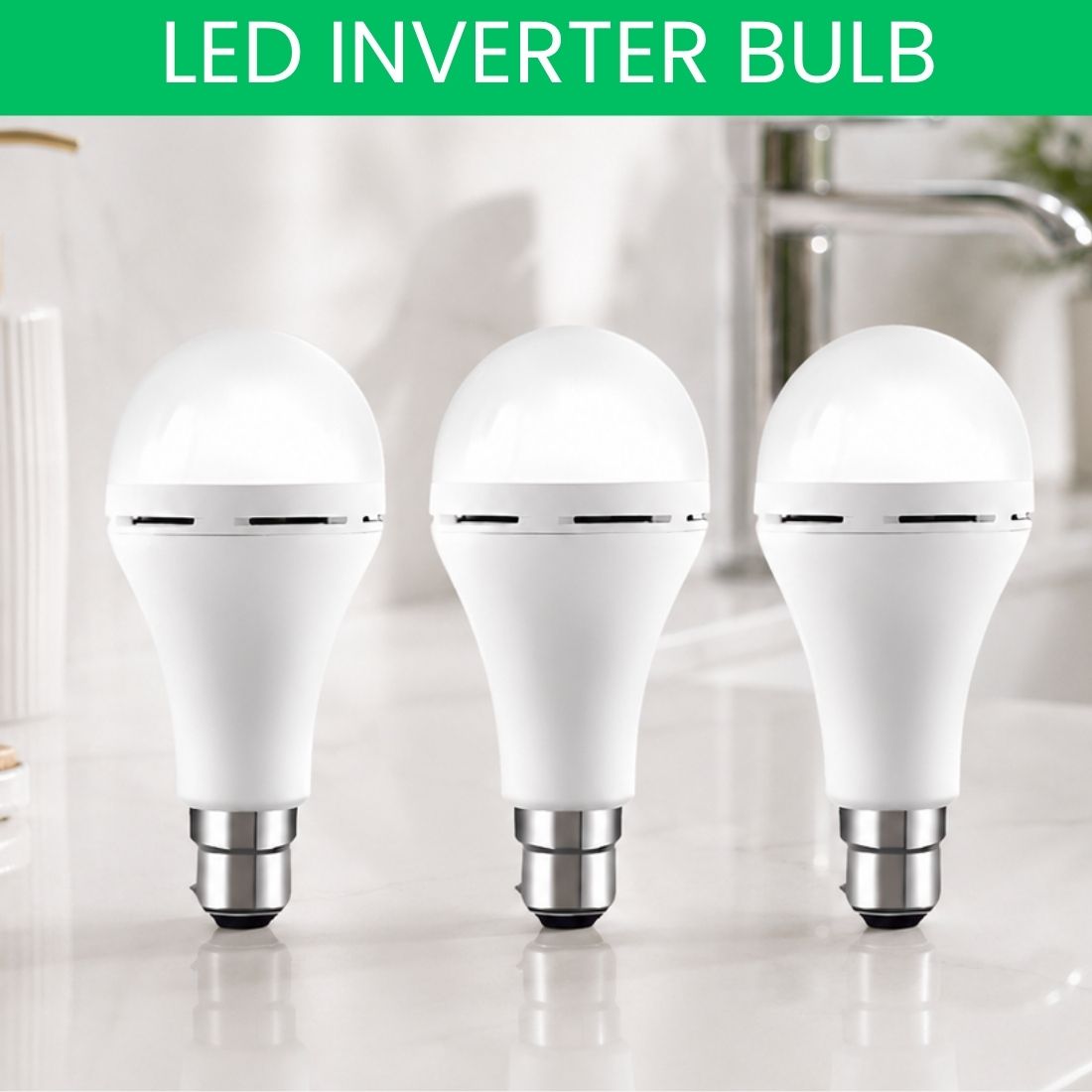guggu Rechargeable LED Emergency Bulb, Inverter Backup Light for Home Pack of-3 CE308 4 hrs Bulb Emergency Light-picture-11