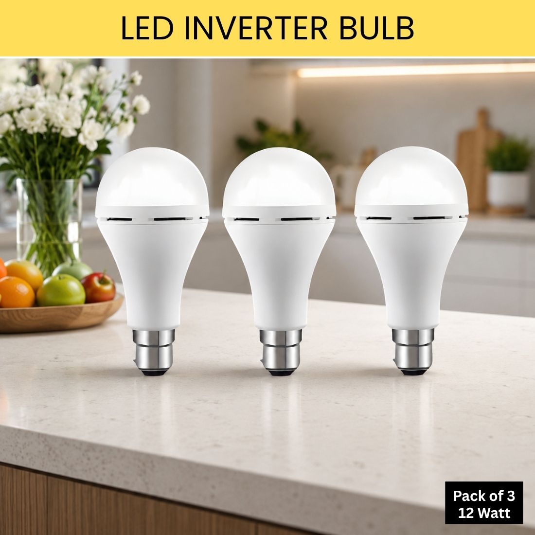 sacro Rechargeable Emergency LED Bulb, Power Cut Backup Light For Home Pack of-3 PP131 4 hrs Bulb Emergency Light-picture-32