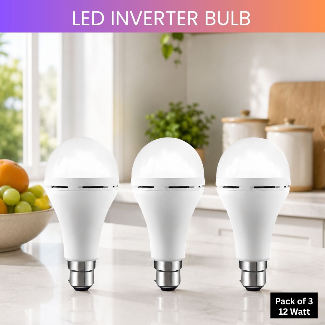 frony Rechargeable Emergency LED Bulb, Power Cut Backup Light For Home Pack of-3 YO270 4 hrs Bulb Emergency Light-picture-13