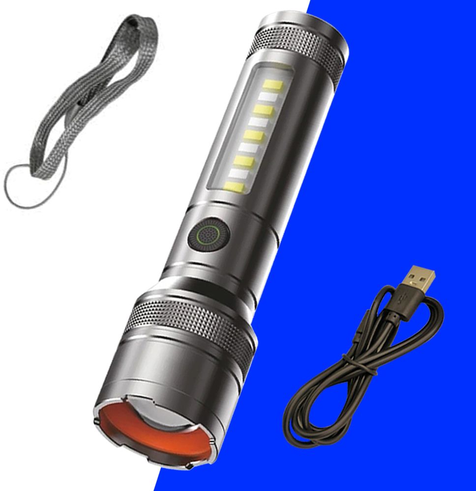 seegate Best quality 6 mode led zooming with head torchlight 6 hrs Torch Emergency Light-picture-17