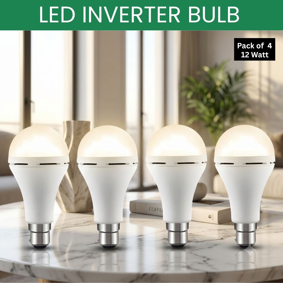 Rechargeable Emergency LED Bulb, Power Cut Backup Light For Home Pack of-4 LU237 4 hrs Bulb Emergency Light-image-45