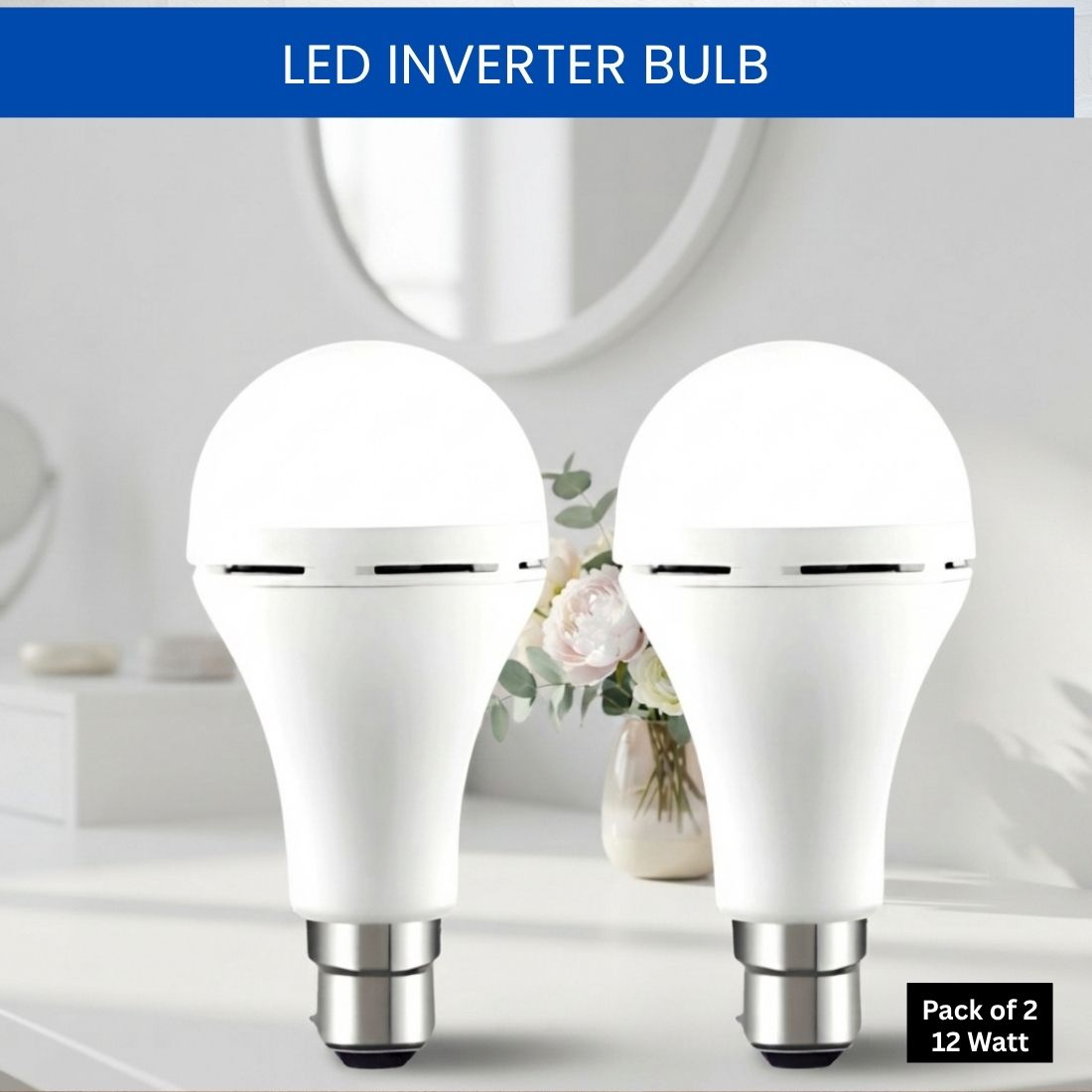 sacro Rechargeable Emergency LED Bulb, Power Cut Backup Light For Home Pack of-2 QF113 4 hrs Bulb Emergency Light-picture-38