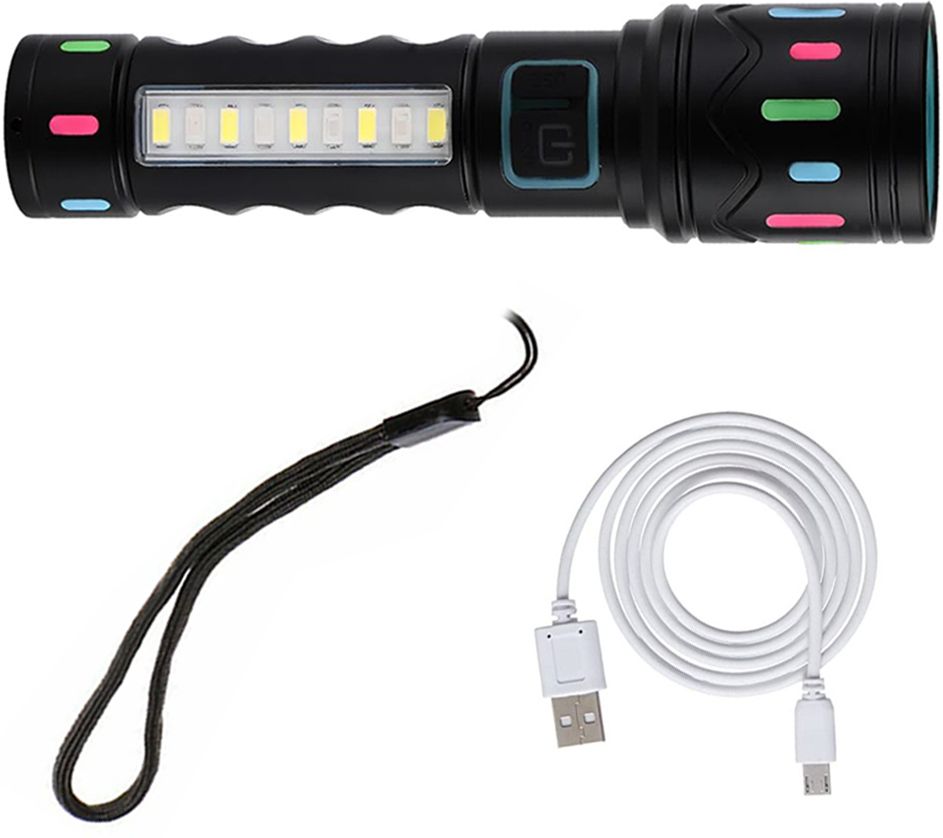seegate 5 mode led adjustable electric 80W zoomable torchlight 6 hrs Torch Emergency Light-picture-46