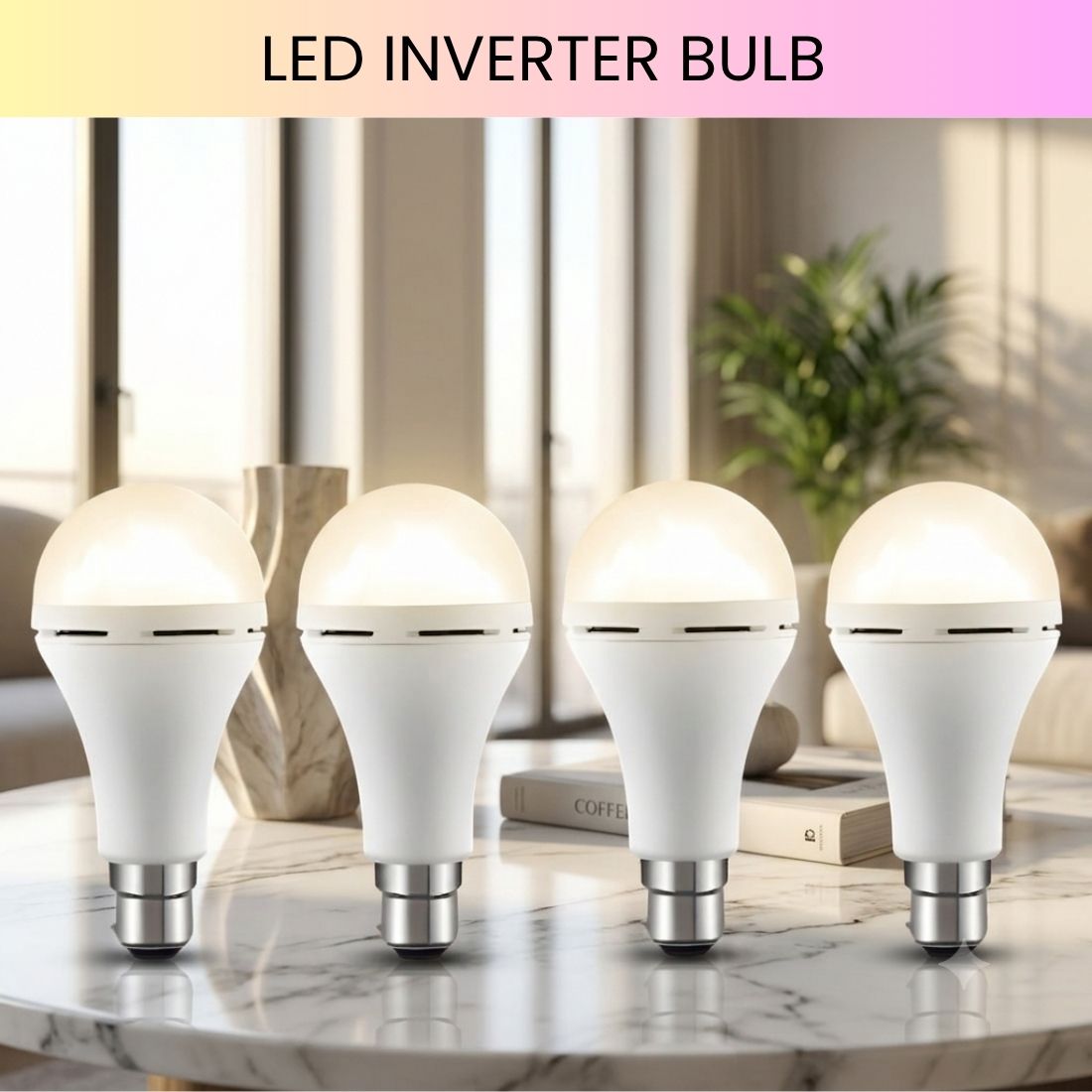 guggu Rechargeable LED Emergency Bulb, Inverter Backup Light for Home Pack of-4 NO150 4 hrs Bulb Emergency Light-picture-17