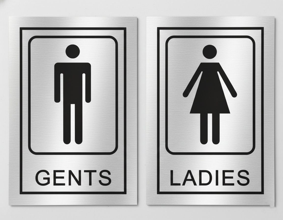 boldyoung GENTS, LADIES Emergency Sign-picture-25