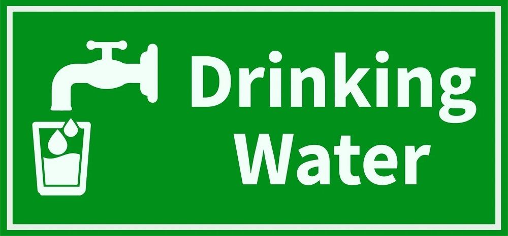 Drinking Water Signboard 12in x 6in For Office Weddinghall Restaurant School 5mm Emergency Sign-image-37
