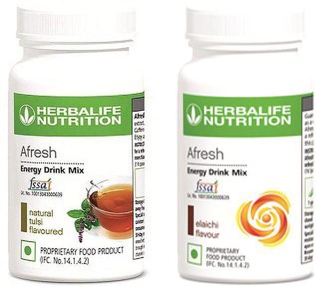 herbalife Afresh Energy Drink Mix - Tulsi Flavor & Elaichi Flavor For Weight Loss Energy Drink-picture-13