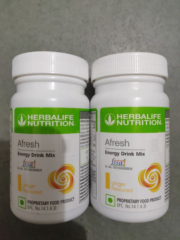 HL_Afresh Energy Drink Ginger Flavour (50g) - Pack of 2 Energy Drink
