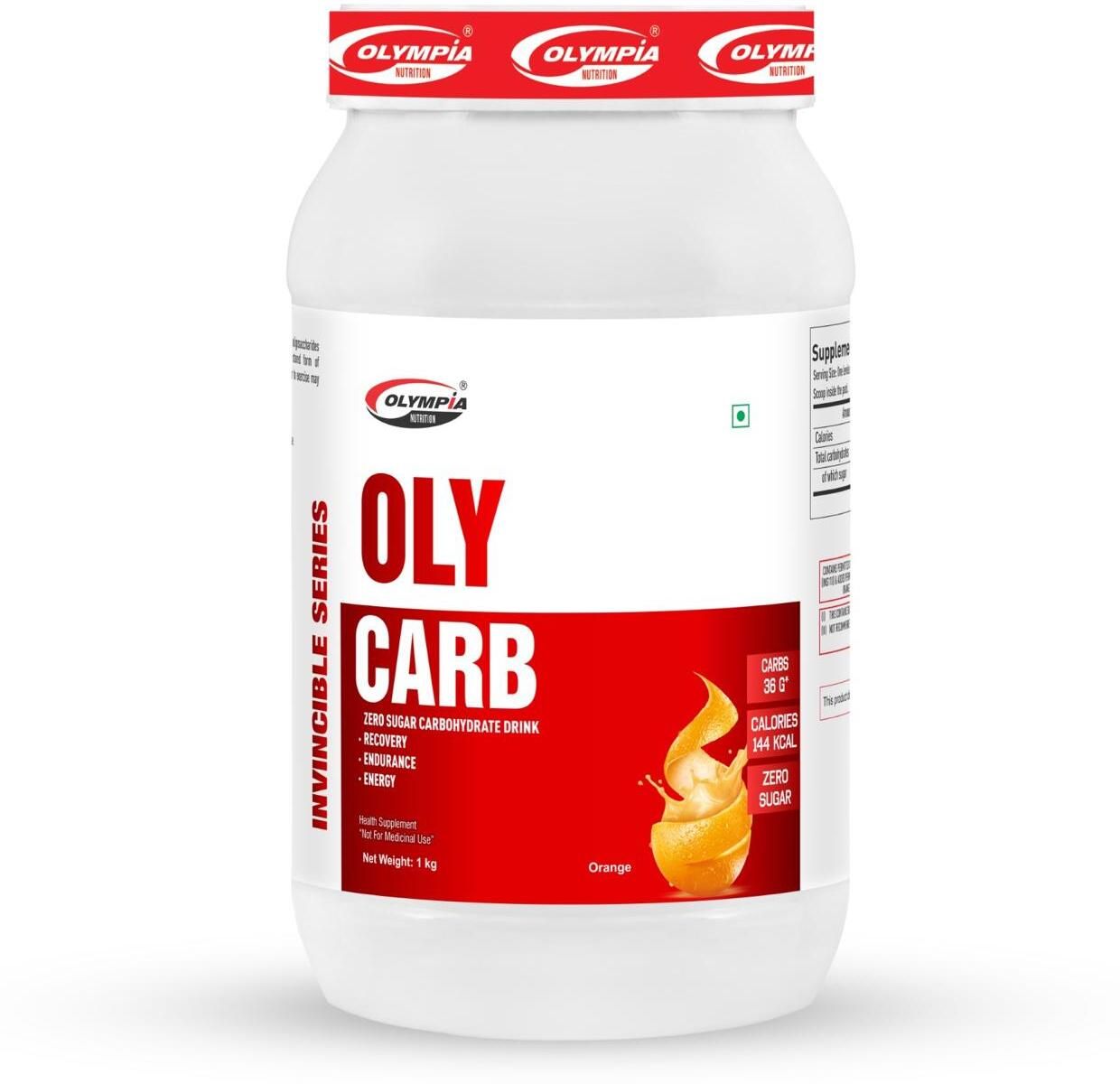 olympia Nutrition Oly Carb complex carbo hydrate zero sugar (1kg orange) 1kg orange Sports Drink-picture-1
