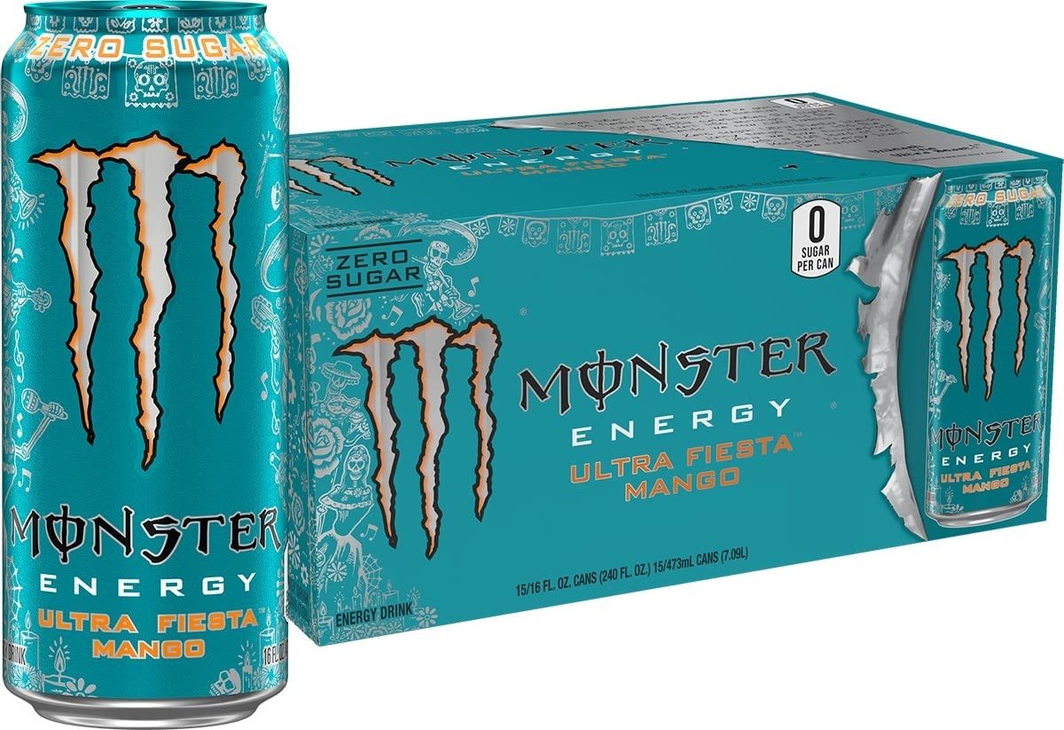 Ultra Fiesta Mango flavour, Lighter Tasting, Less Sweet, Carbonated Energy Drink Sports Drink-image-30