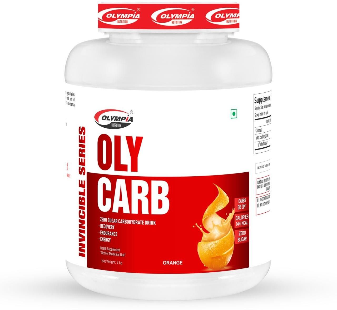 olympia Nutrition Oly Carb complex carbo hydrate zero sugar (2kg orange) Sports Drink-picture-2