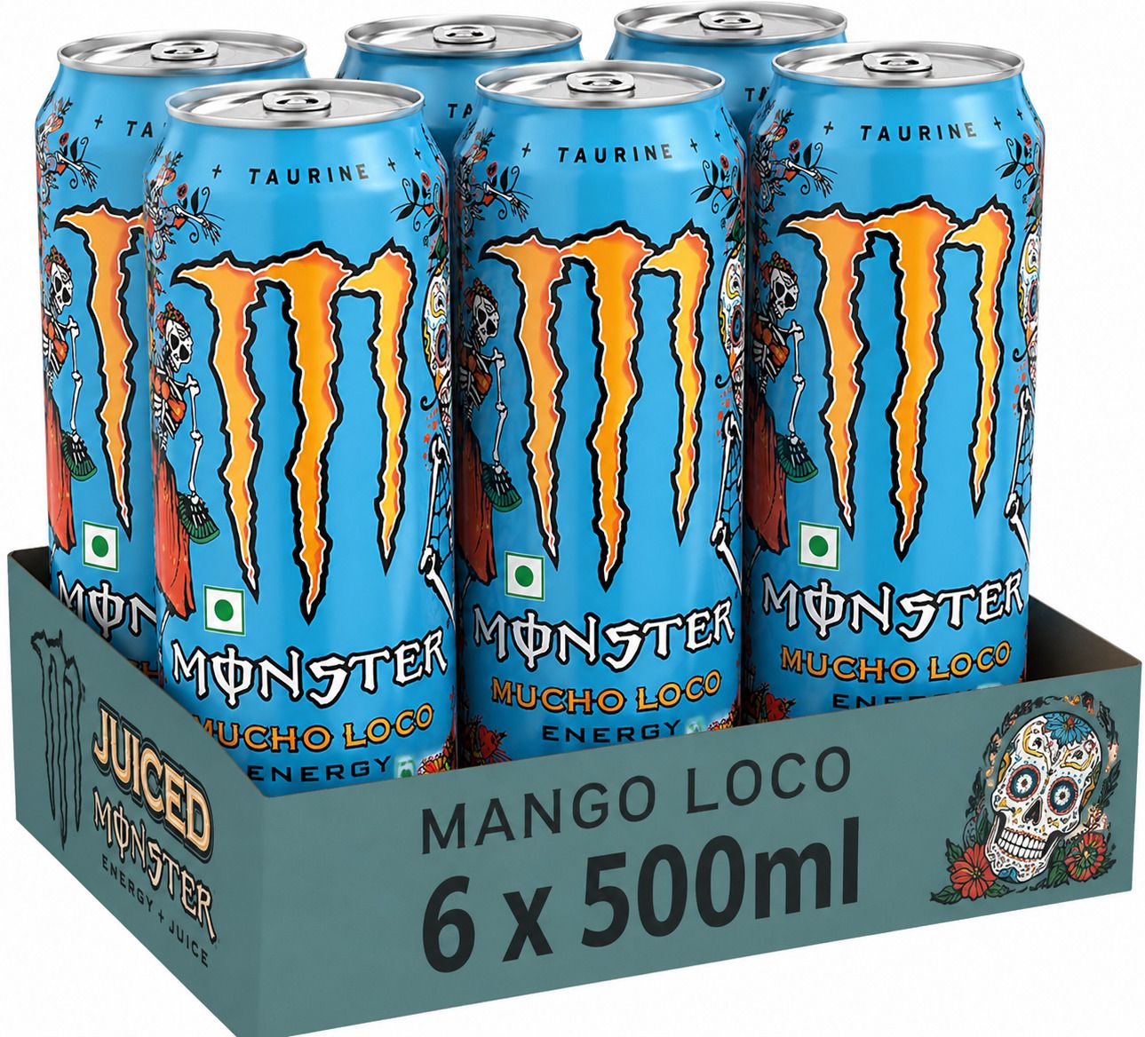 Monster Energy Mucho Loco Zero Sugar 500ml ( Pack Of 6 ) Energy Drink-image-41
